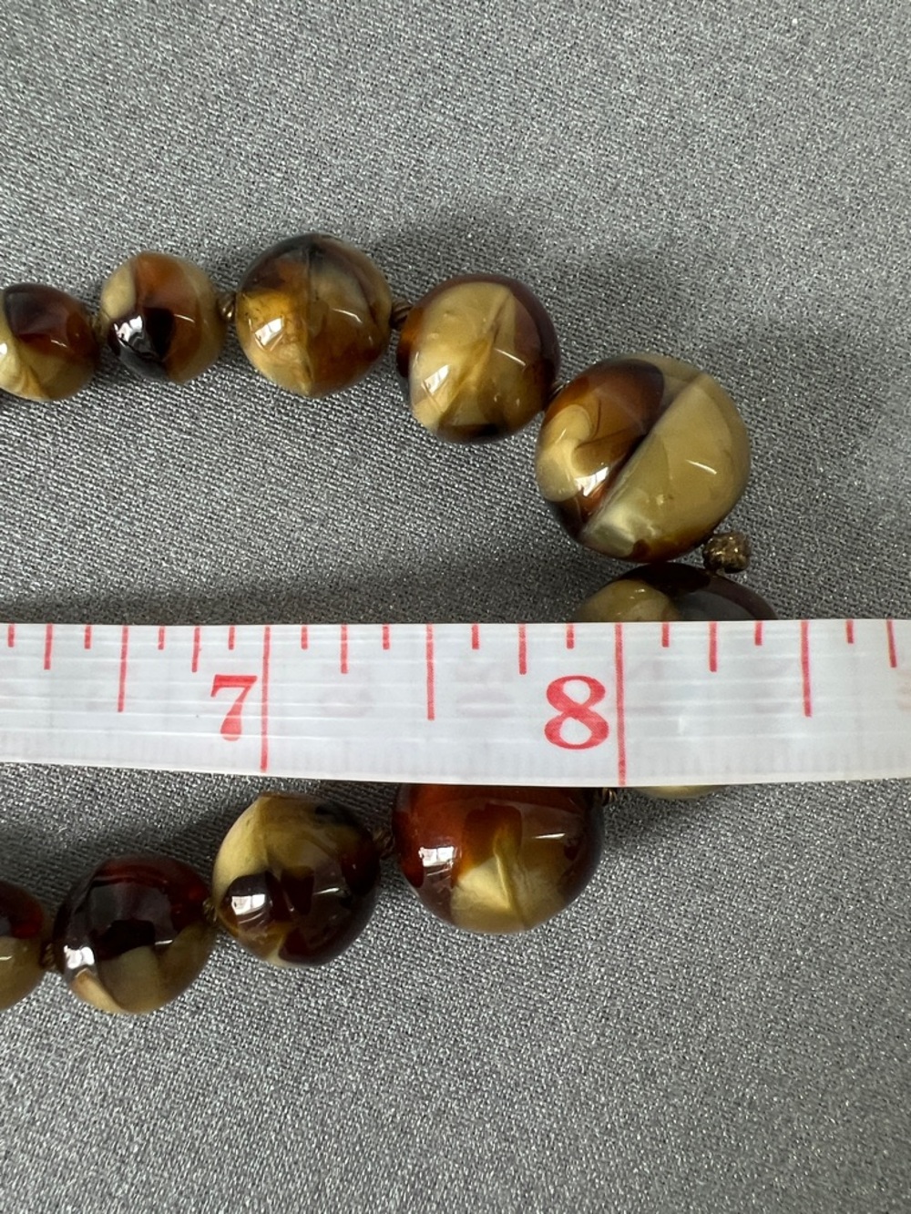 Brown Agate Bead 8.5” Necklace - Women Jewelry - Picture 12 of 12